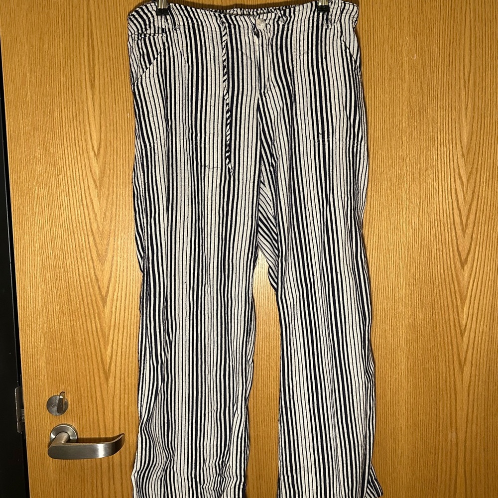 Striped Black and White Pants